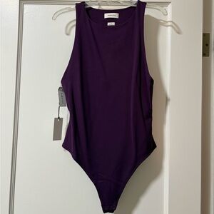 Aritzia Babaton Deep Purple Bodysuit